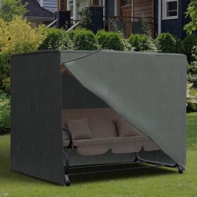 Outdoor Patio Hammock Porch Swing Cover with UV (Option: Gray-410x310x100 mm)
